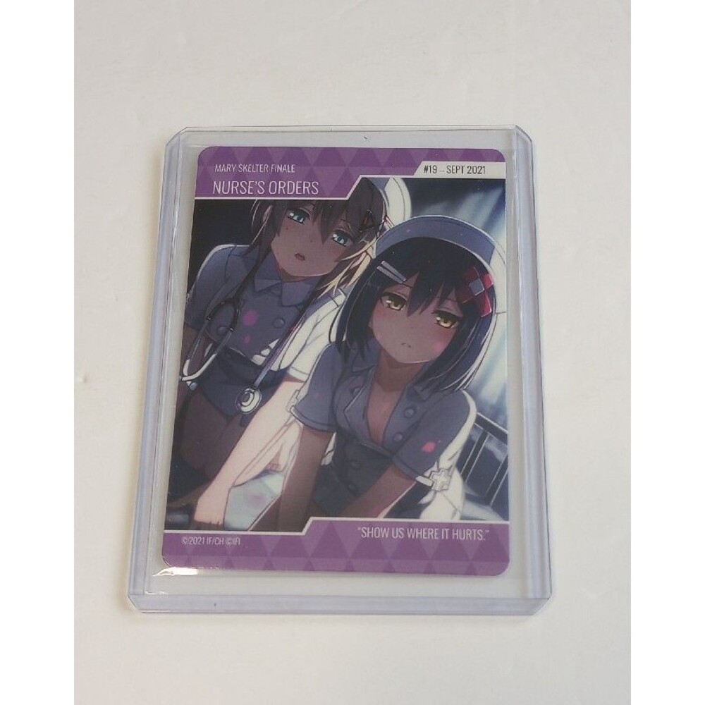 Mary Skelter Finale Nurse's Orders #19 Sept 2021 IFI's Card w/Protector